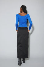 Load image into Gallery viewer, RIO MAXI SKIRT BLACK
