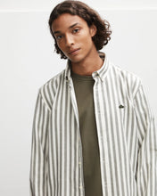 Load image into Gallery viewer, SEINFIELD CLOUD COTTON SHIRT DARK GREEN WHITE