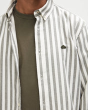 Load image into Gallery viewer, SEINFIELD CLOUD COTTON SHIRT DARK GREEN WHITE
