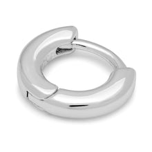 Load image into Gallery viewer, BUCKLE HOOPS SMALL PAIR SILVER
