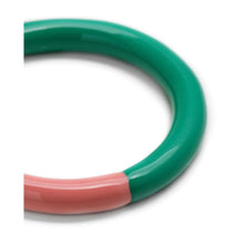 Load image into Gallery viewer, DOUBLE COLOR RING LIGHT GREEN &amp; BURNT CORAL
