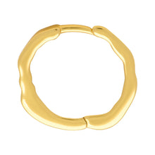 Load image into Gallery viewer, ORGANIC HOOPS PAIR GOLD
