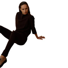 Load image into Gallery viewer, BRIES TROUSERS HEAVY JERSEY CACAO