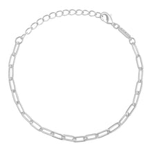 Load image into Gallery viewer, PAPERCLIP BRACELET SILVER PLATED