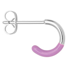 Load image into Gallery viewer, COLOR HOOP HALF DIP 1 PCS SILVER / PURPLE