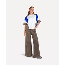 Load image into Gallery viewer, MOORE DENIM WIDE FRINGE PANTS