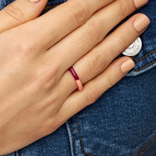 Load image into Gallery viewer, DOUBLE COLOR RING BURNT CORAL PLUM