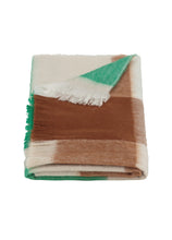 Load image into Gallery viewer, SCARVE BLOCKED BOTANIC GREEN AND NATURALS 513