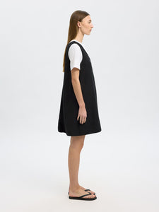 LINNA SL SHORT LINEN DRESS