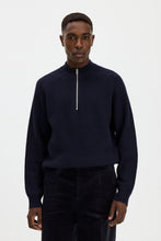 Load image into Gallery viewer, WOOL HALF ZIP SWEATER
