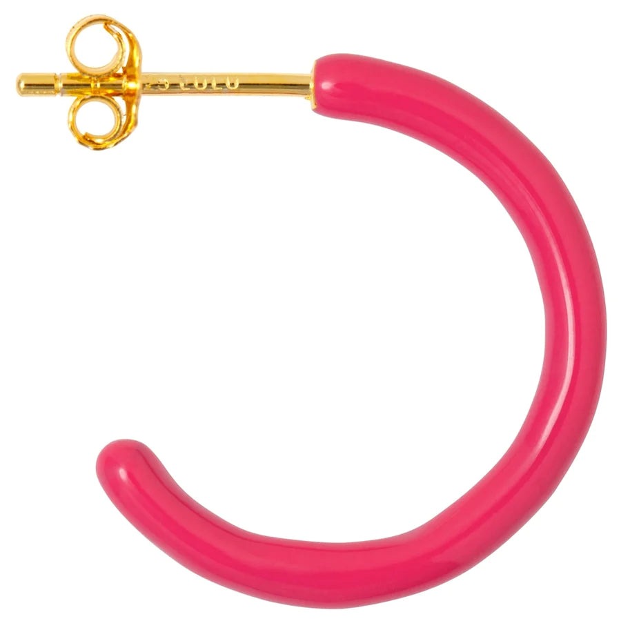 COLOUR HOOPS PAIR PINK