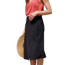 Load image into Gallery viewer, REZA SKIRT HEAVY JERSEY BLACK
