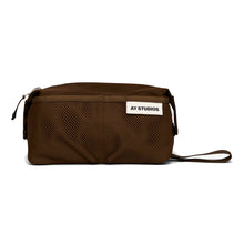 Load image into Gallery viewer, WASH BAG DARK BROWN
