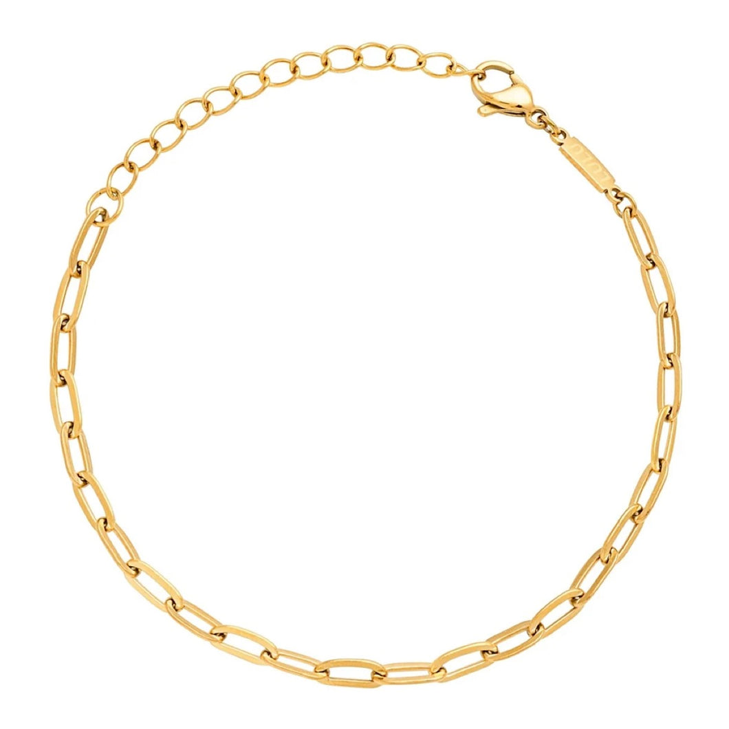 PAPERCLIP BRACELET GOLD