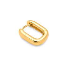 Load image into Gallery viewer, CHUNKY SQUARE HOOPS PAIR GOLD
