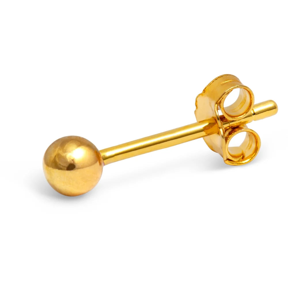 BALL EARRING 1 PCS GOLD