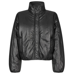 HARLOW LEATHER BOMBER JACKET