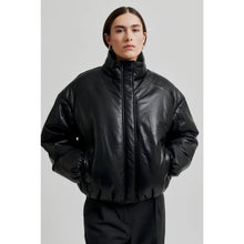 Load image into Gallery viewer, HARLOW LEATHER BOMBER JACKET
