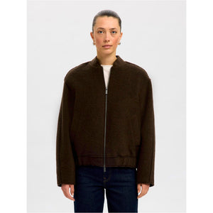 SLFREIGN WOOL BLEND BOMBER JACKET