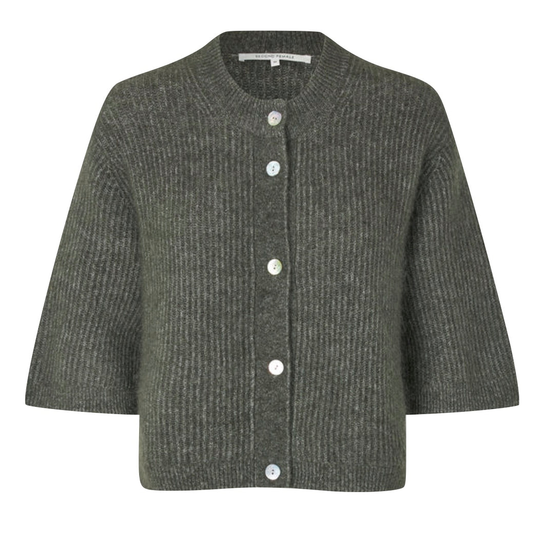 ANDREA KNIT RIB CARDIGAN