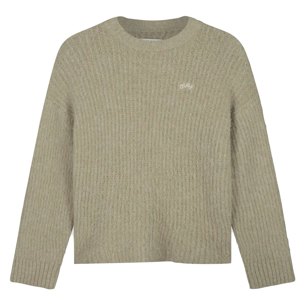HAIRY KNITTED CREWNECK