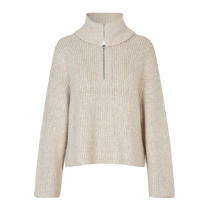 GERDA KNIT ZIP COLLAR