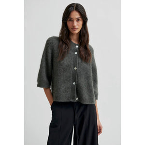 ANDREA KNIT RIB CARDIGAN