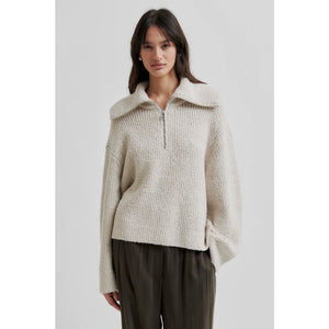 GERDA KNIT ZIP COLLAR