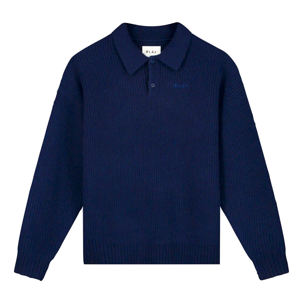 KNITTED OVERSIZED POLO