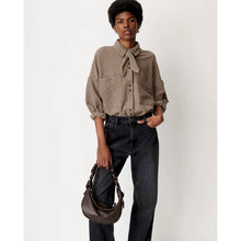 Load image into Gallery viewer, CECILY SHIRT WITH KNOTTED COLLAR

