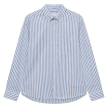 Load image into Gallery viewer, KENT STRIPE PEACHED POPLIN SHIRT
