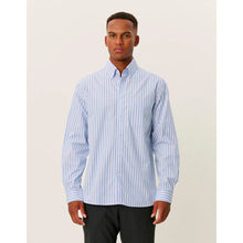 Load image into Gallery viewer, KENT STRIPE PEACHED POPLIN SHIRT
