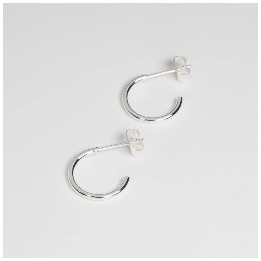 NON HOOPS SMALL PAIR SILVER