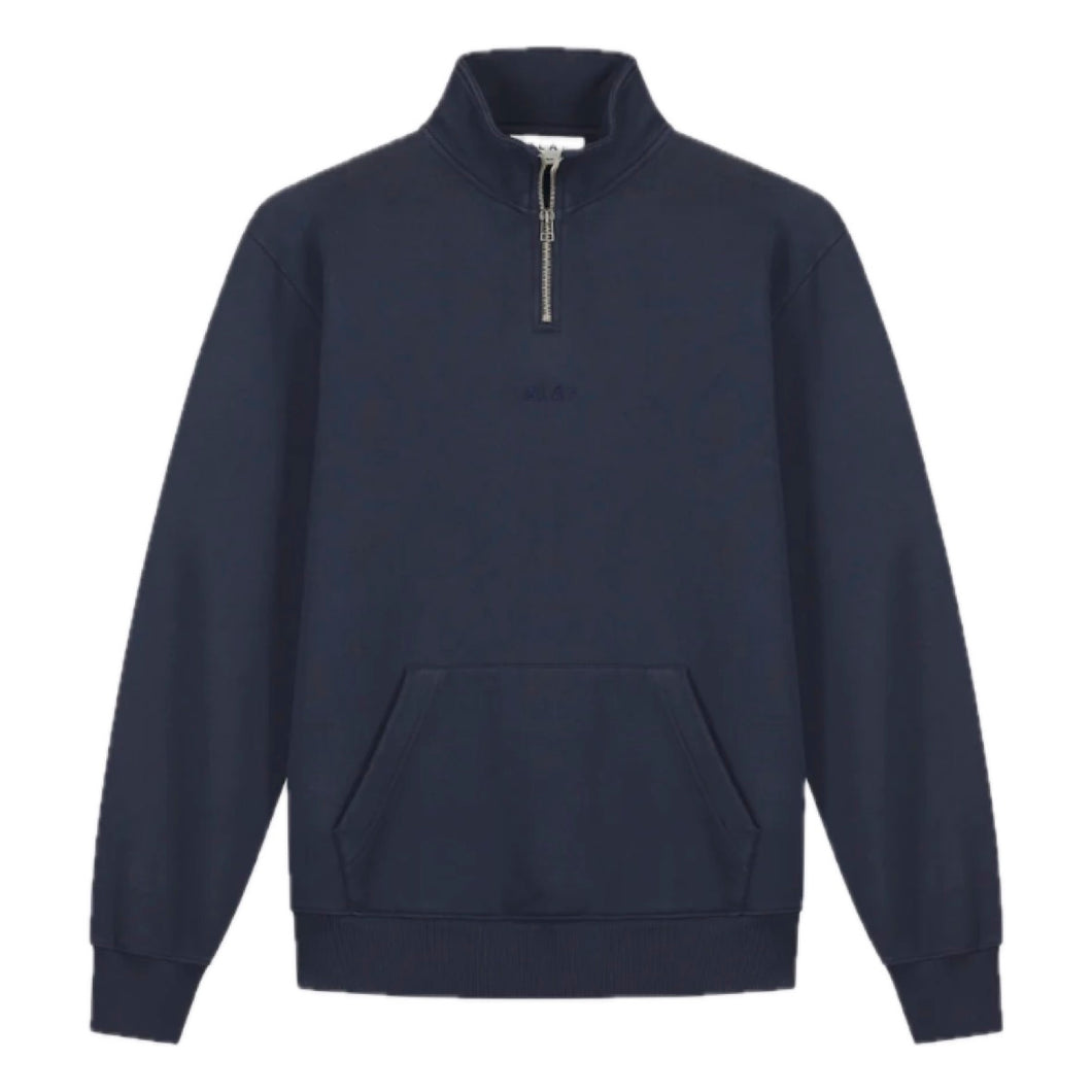 BLOCK ZIP MOCKNECK