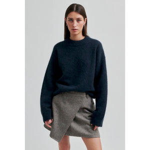 BROOK KNIT DROP SHOULDER O-NECK