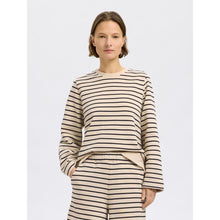 Load image into Gallery viewer, ELISE LS O-NECK WIDE STRIPED SWEAT
