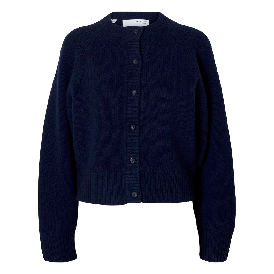 NORA SHORT LS KNIT O-CARDIGAN