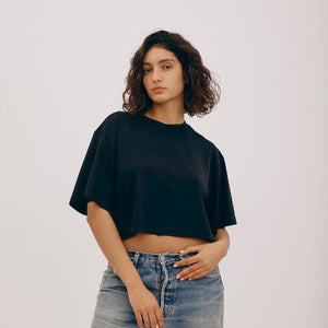 TRUE BOXY CROP TEE