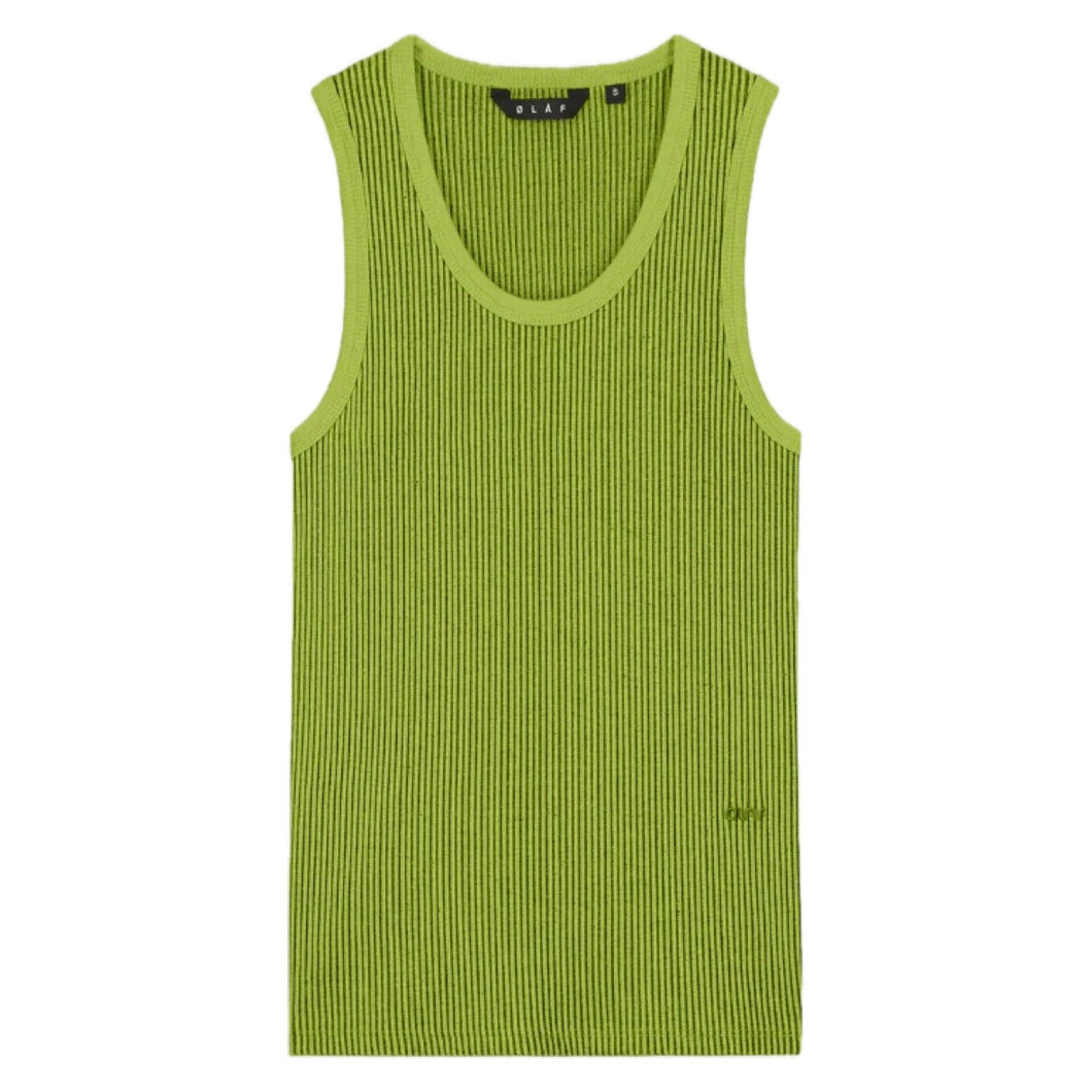 RETRO LOGO RIBBED TANK TOP