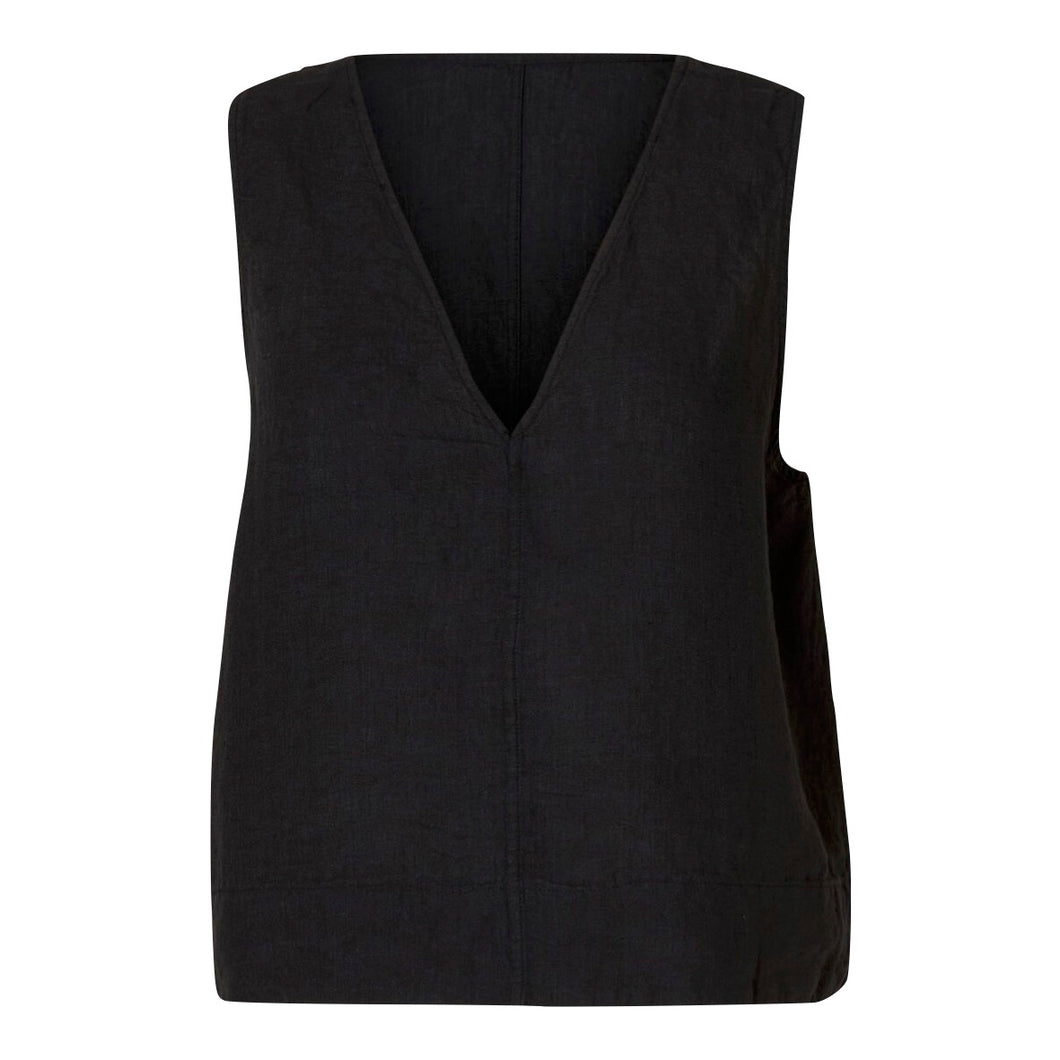 LINNA REVERSIBLE LINEN TOP
