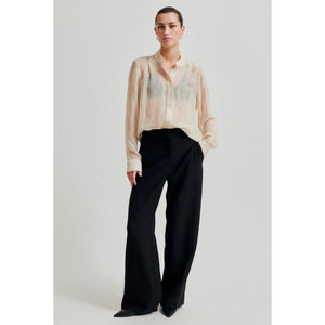 FIQUE STRAIGHT TROUSERS