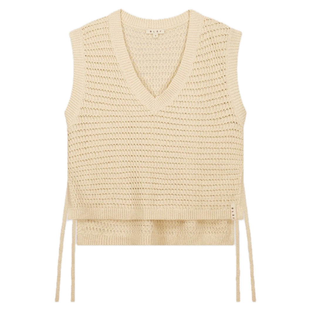 OPEN KNIT VEST