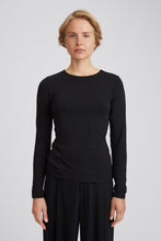 Load image into Gallery viewer, COTTON STRETCH LONG SLEEVE BLACK
