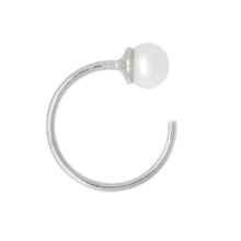 Load image into Gallery viewer, PEARL EARHOOK STERLING SILVER
