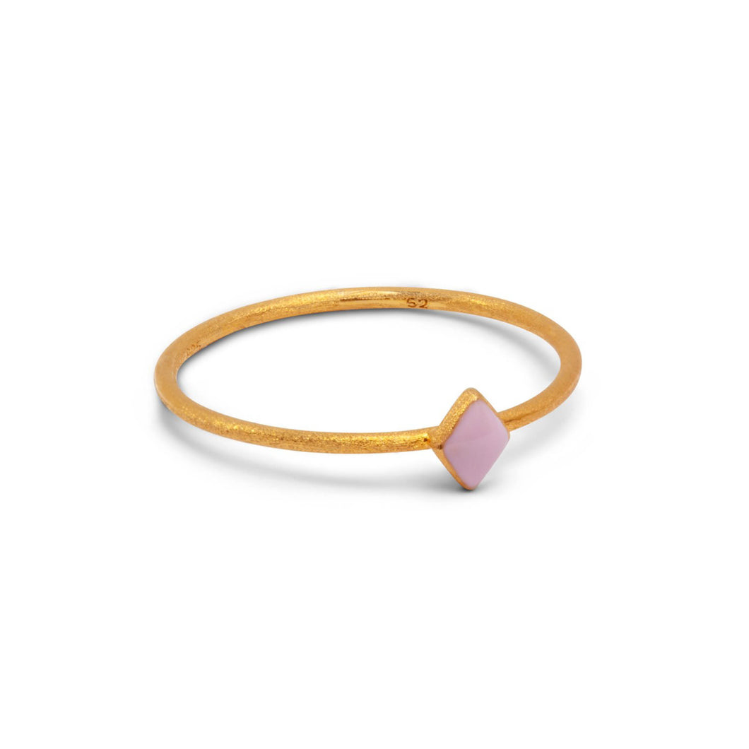 BABY PINK CONFETTI RING GOLD PLATED