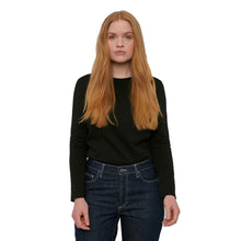 Load image into Gallery viewer, ORGANIC COTTON LONG SLEEVE BLACK
