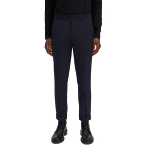 TERRY CROPPED TROUSERS NAVY